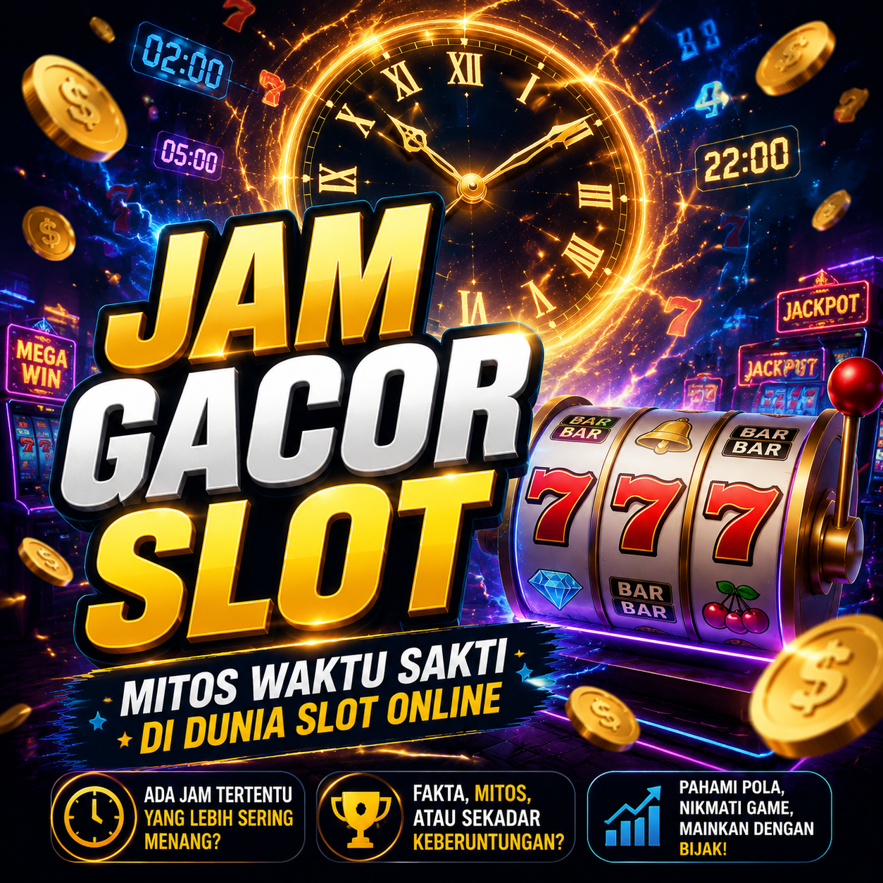 Jam Gacor Slot: Mitos Waktu Sakti di Dunia Slot Online