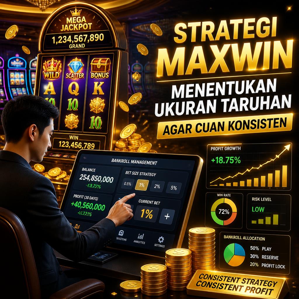 Strategi Maxwin Menentukan Ukuran Taruhan Agar Cuan Konsisten